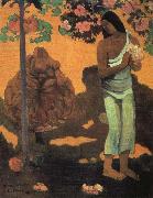 Paul Gauguin Woman Holding Flowers china oil painting artist
